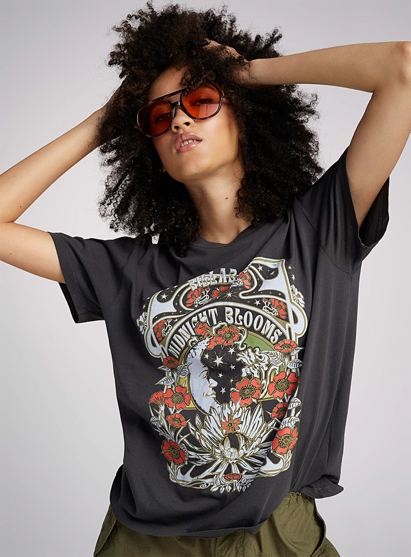 Billabong: Le t-shirt Midnight Blooms Charbon pour femme