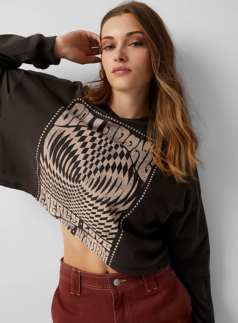 Billabong Black Go with the Flow T-shirt for women