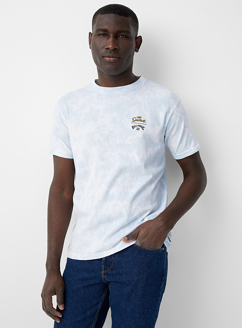 Billabong White Homer tie-dye T-shirt for men