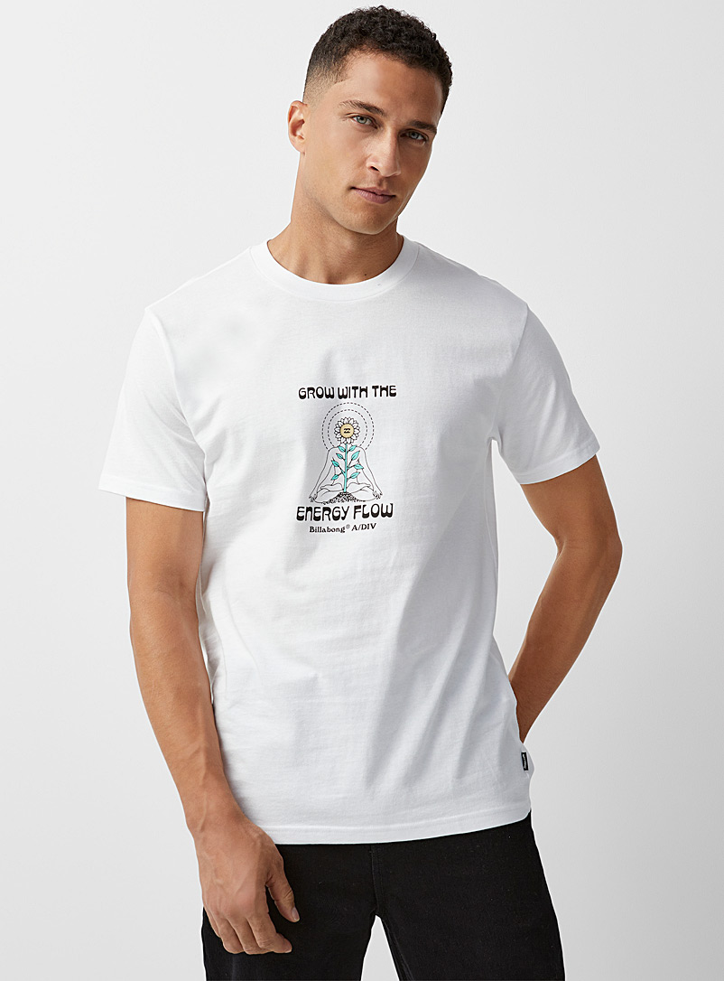 Billabong White Energy Flow T-shirt for men