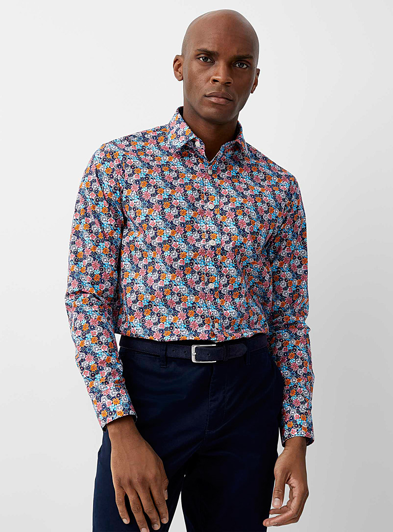 Rustic suck Mathis Vibrant floral shirt Modern fit | Le 31 | Shop Men's Patterned Shirts  Online | Simons