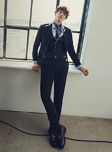 Twill minimalist suit <b>Slim fit</b>