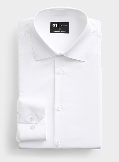 Essential satiny cotton shirt <b>Modern fit</b>