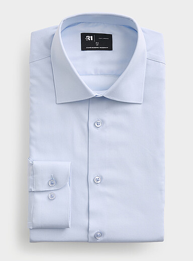La chemise Dobby sans repassage unie <b>Coupe moderne</b>