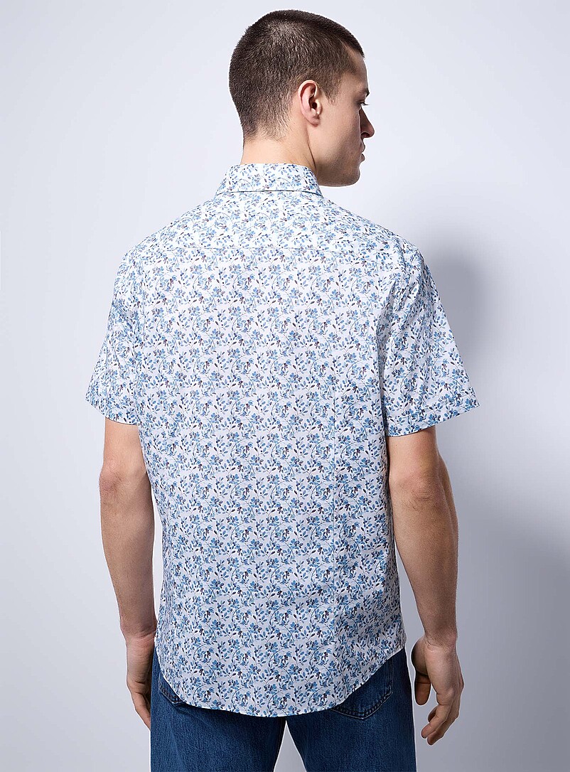 Soul of London: La chemise fruits sauvages <b>Coupe moderne</b> Bleu p&acirc;le - Bleu ciel pour homme