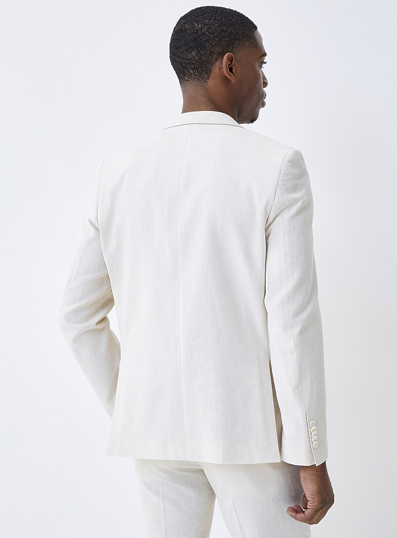 Soul of London Sand Cotton and linen jacket for men