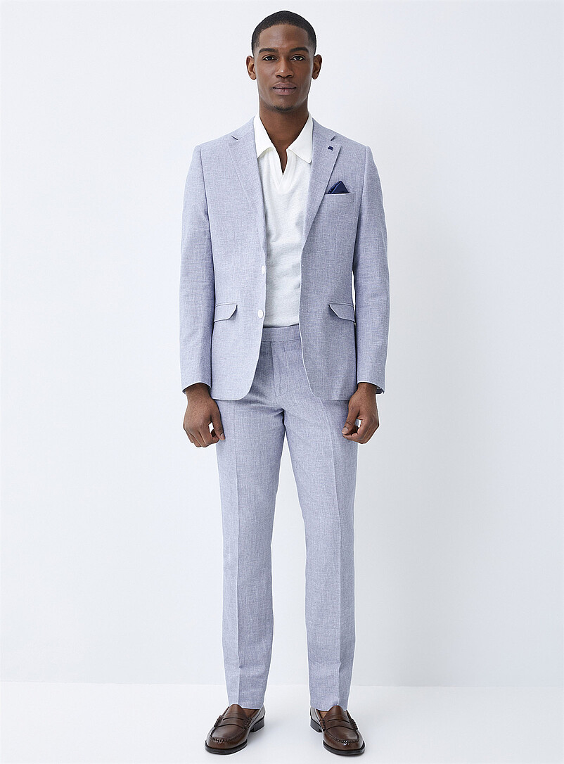 Soul of London Sand Cotton and linen jacket for men