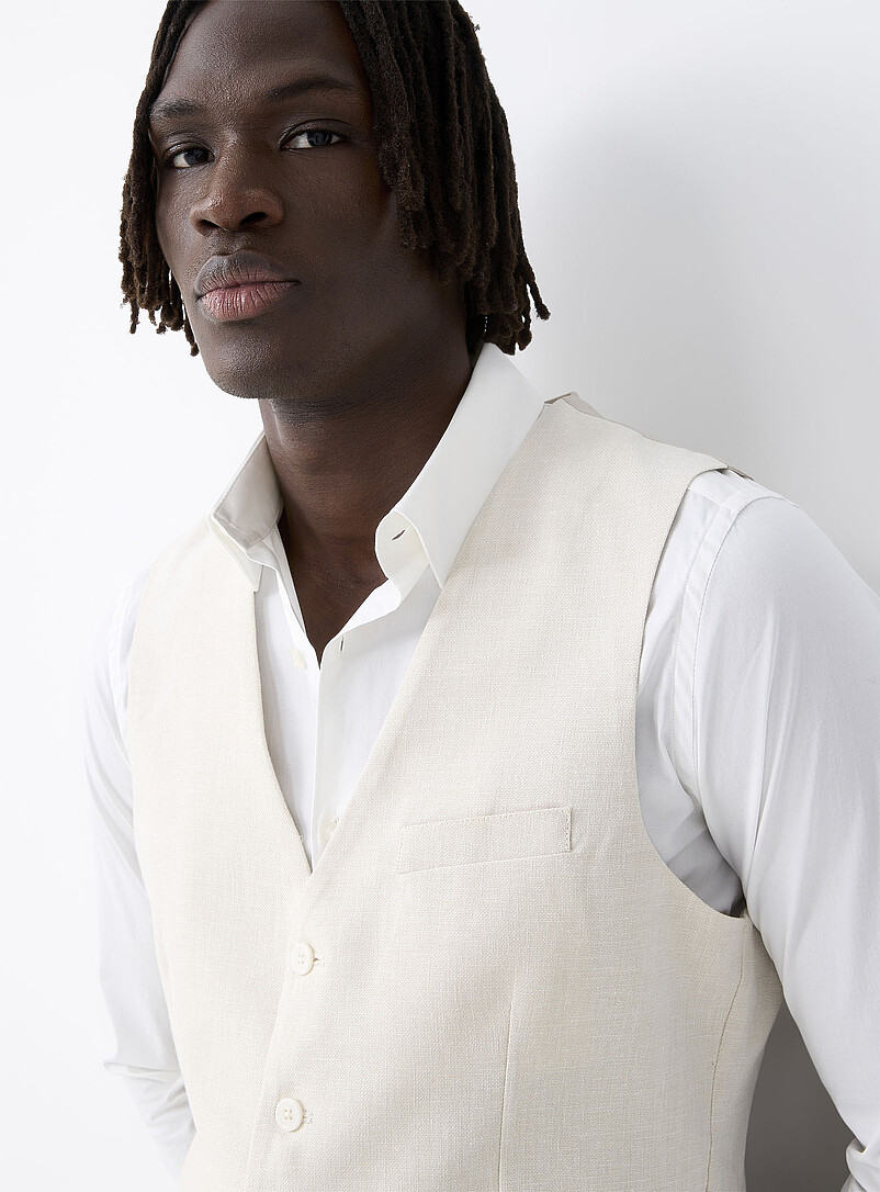 トップス CONFECT COTTON LINEN VEST Cotton-linen vest | Soul of London | | Simons