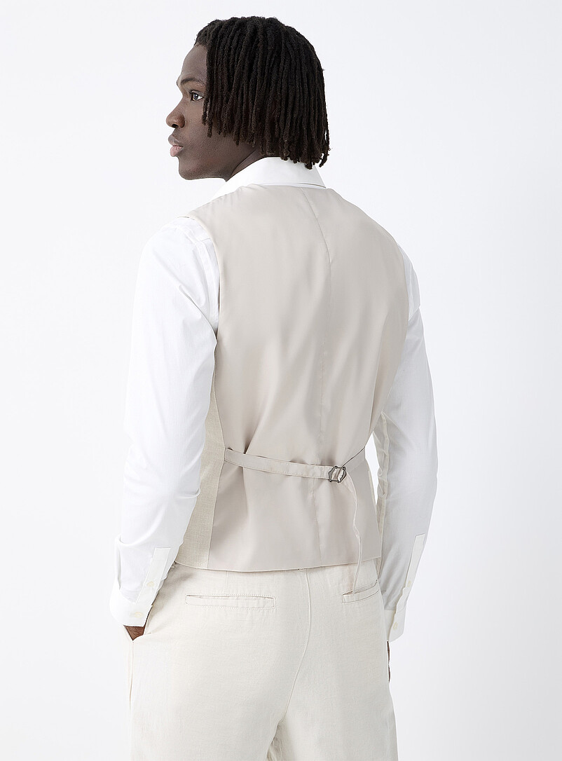 Cotton-linen vest | Soul of London | | Simons