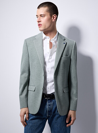 Colourful piqu&eacute; blazer