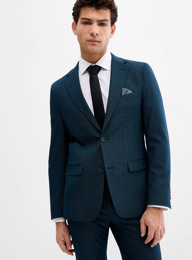 Soul of London Sand Two-tone thread piqu&eacute; suit <b>Slim fit</b> for men