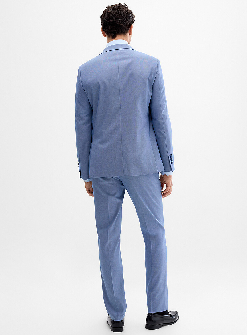 Soul of London: Le complet piqu&eacute; fils deux tons <b>Coupe ajust&eacute;e</b> Sable pour homme