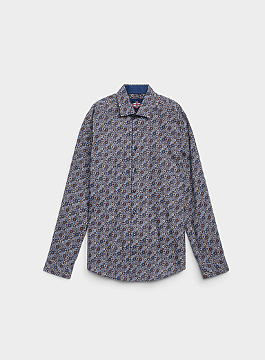 La chemise mosa&iuml;que m&eacute;daillons color&eacute;s <b>Coupe moderne</b>