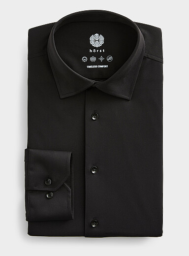 La chemise ultra-extensible unie <b>Coupe ajust&eacute;e</b>