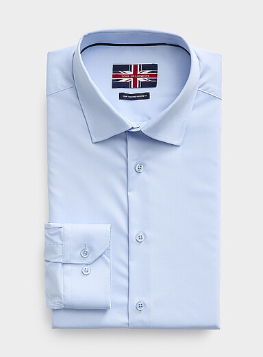 La chemise twill extensible unie <b>Coupe moderne</b>