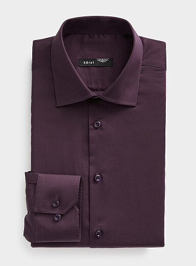 Chemise Homme En Soie Extensible - Coupe Ajustée - Manches Longues - Blanc - Sans Repassage - Formelle Ou Décontractée - 6