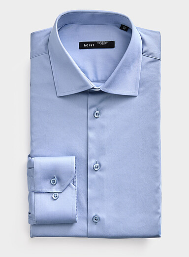 Stretch solid shirt <b>Slim fit</b>