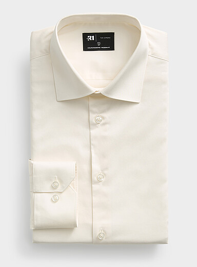 Essential satiny cotton shirt <b>Modern fit</b>