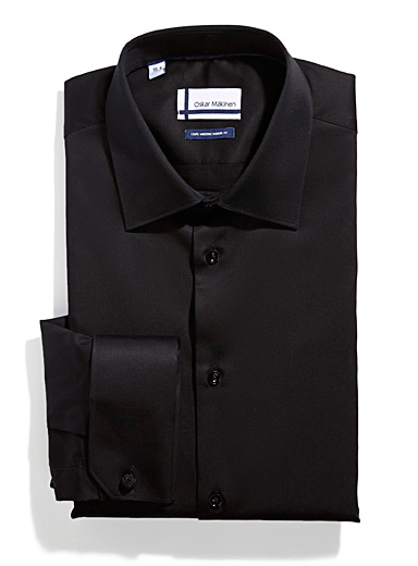 French cuff sateen shirt Modern fit 