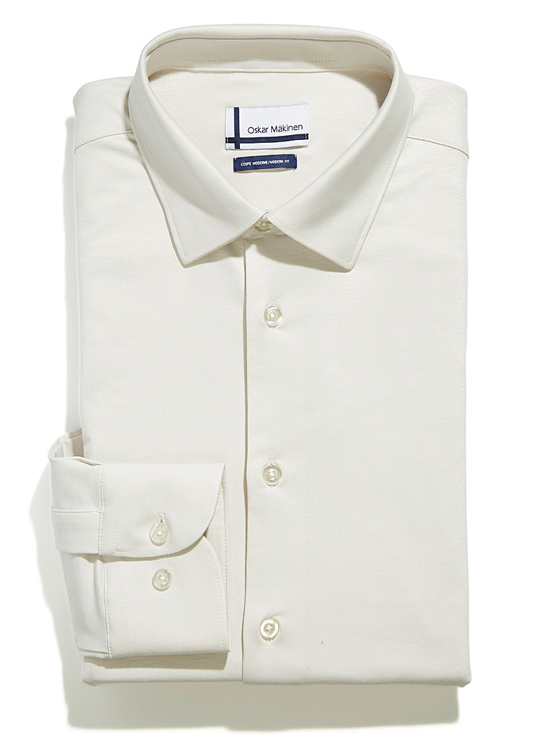 Solid knit shirt Modern fit | Oskar 