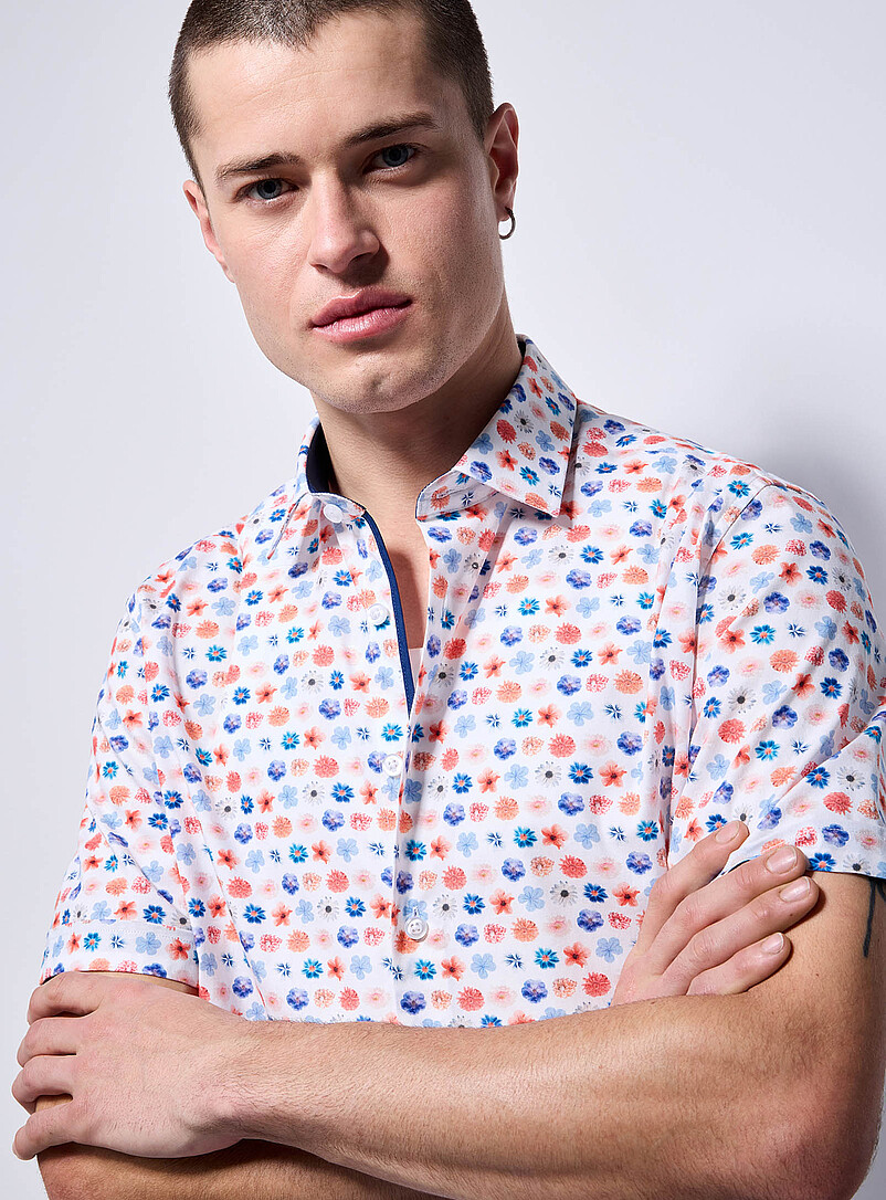 Colourful floral shirt Modern fit product image 2