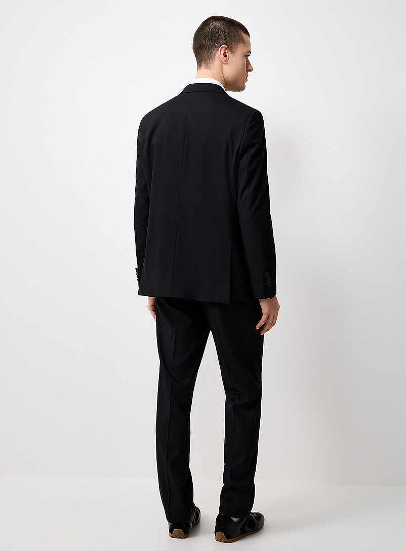 Black piqué tuxedo Slim fit product image 3