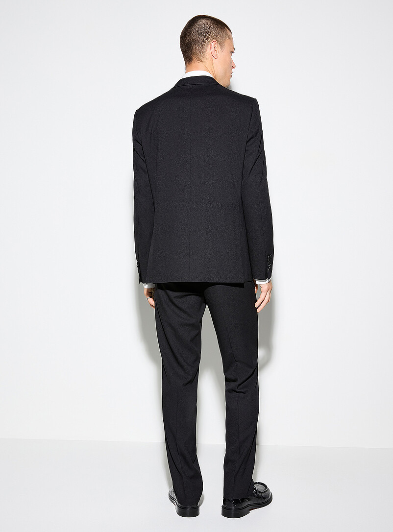 Double-breasted piqué suit Slim fit product image 3