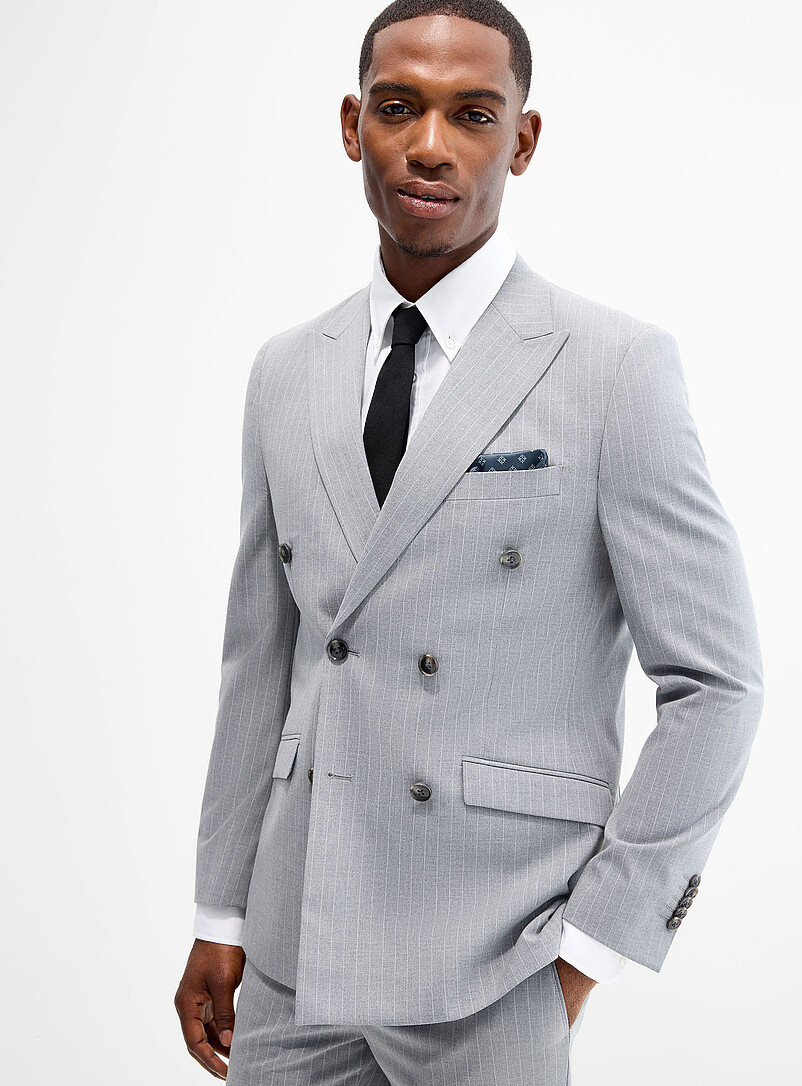 Banker-stripe suit Slim fit product image 2