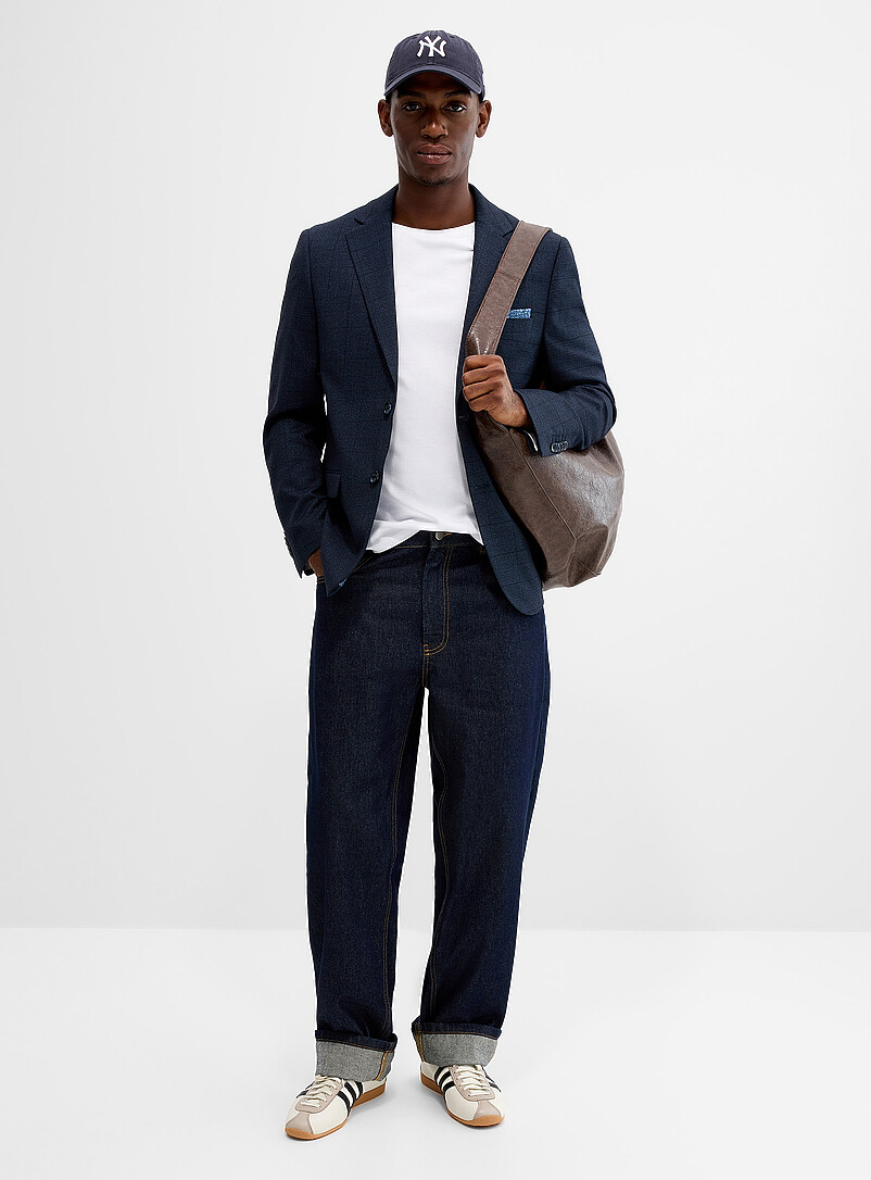 Midnight blue Prince of Wales blazer product image 2