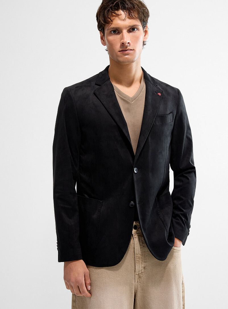 Supple Faux-Suede Blazer
