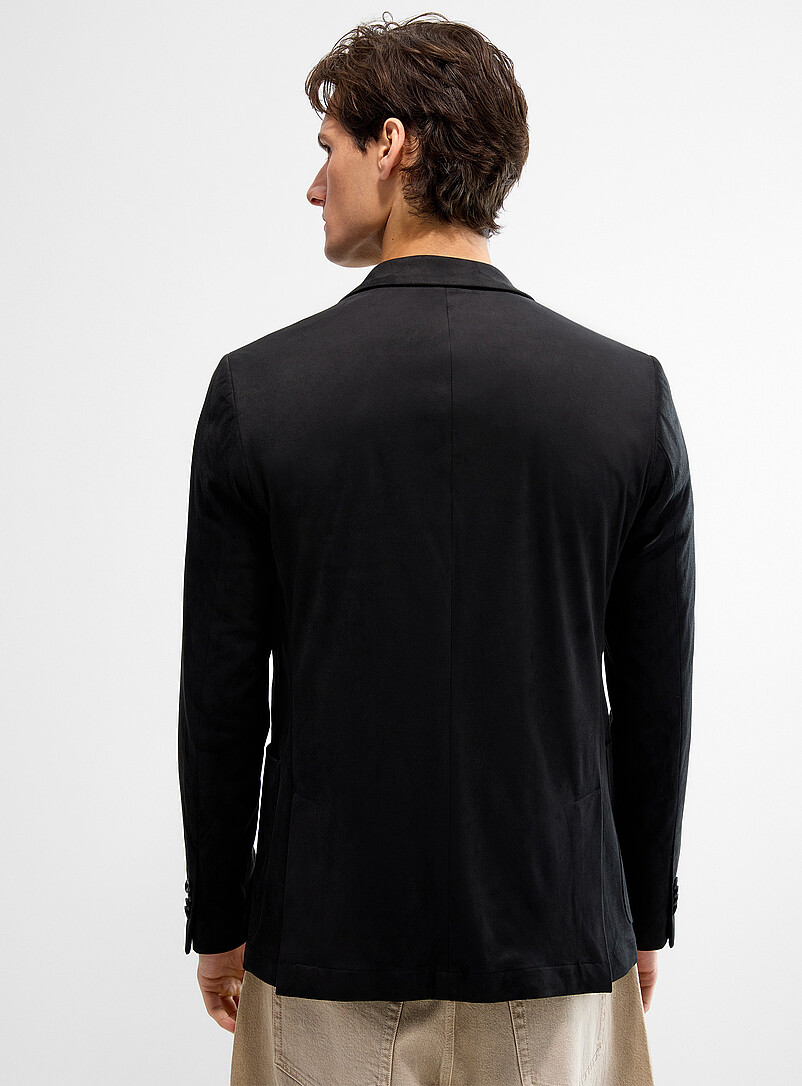 Supple faux-suede blazer product image 3
