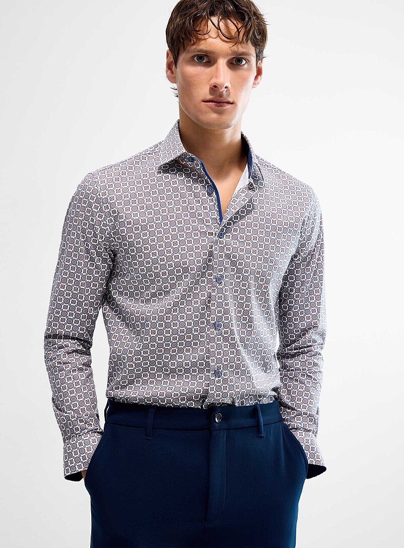 Two-tone medallion shirt Modern fit product image 2