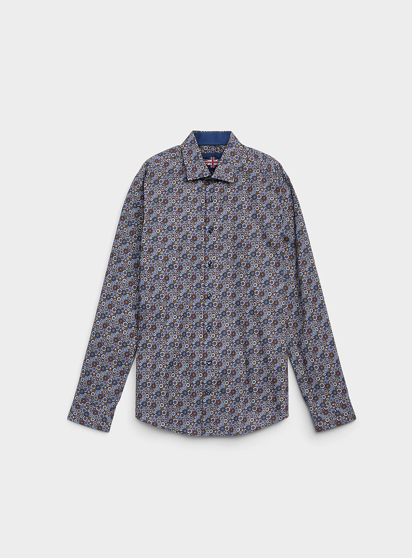Colourful medallion mosaic shirt Modern fit product image (primary)
