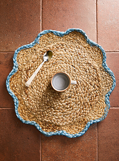 Napperon Rond Tissé, Dessous De Plat Bois,Dessous De Plat Rotin