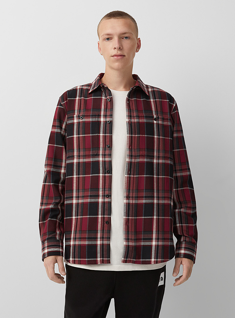 The North Face Patterned Red Arroyo check flannel shirt for men