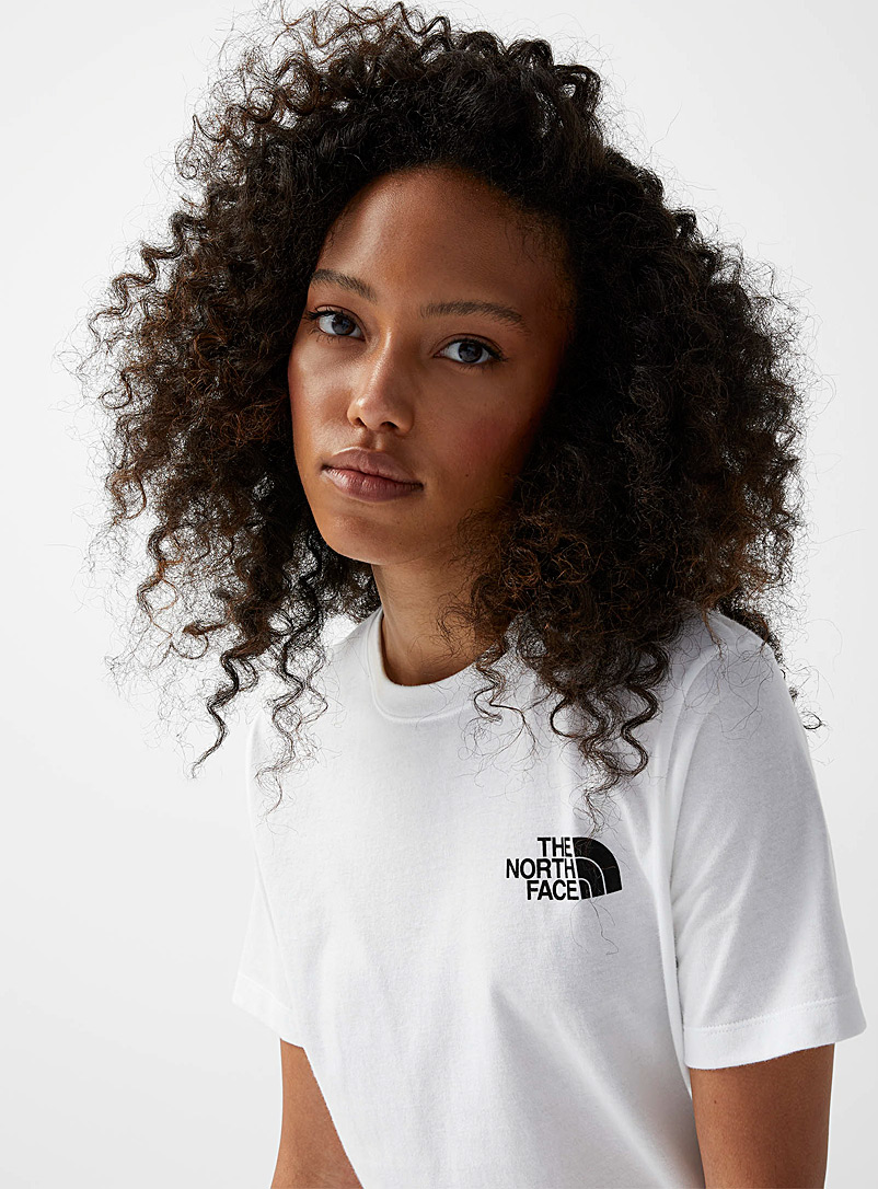 The North Face White Red Box short-sleeve tee for women