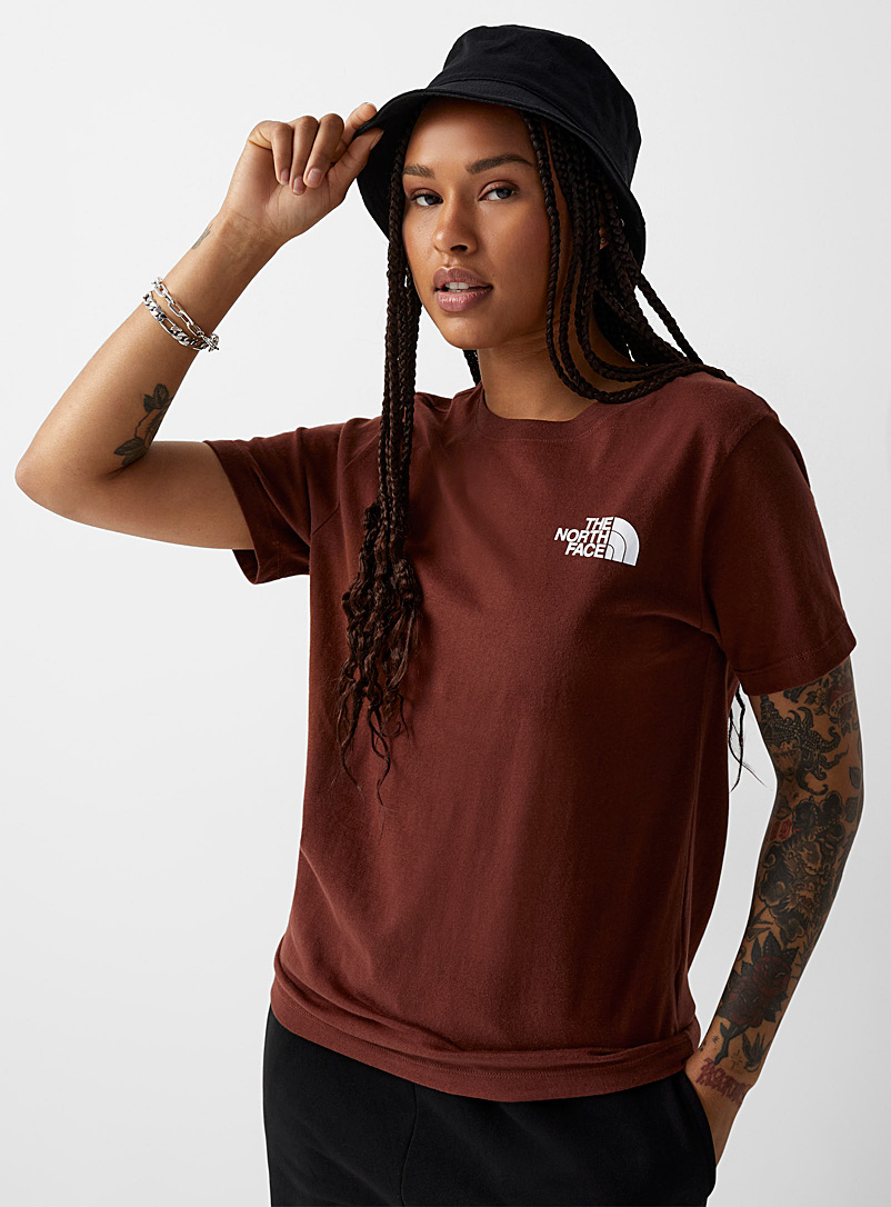 The North Face Brown Red Box short-sleeve tee for women