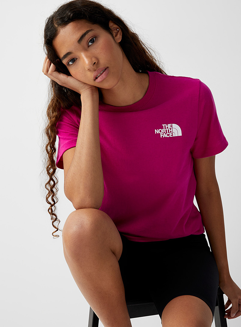 The North Face Cherry Red Red Box short-sleeve tee for women