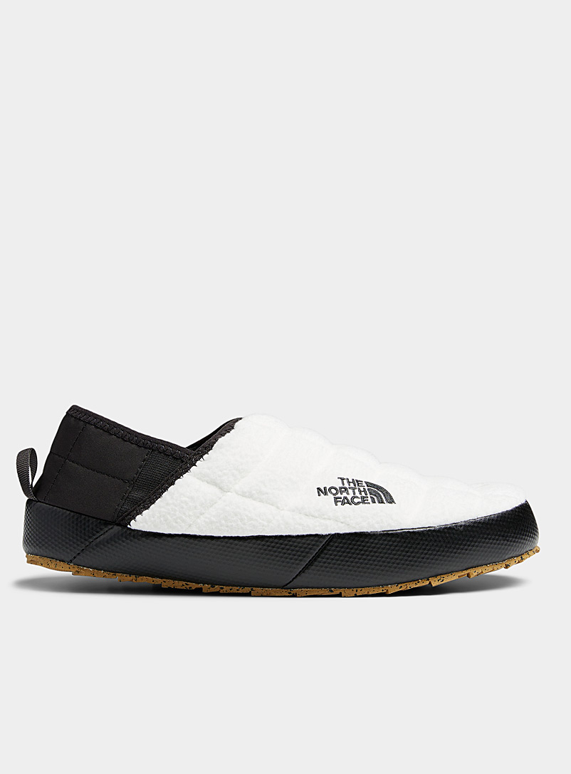The North Face White ThermoBall Traction V Denali mule slippers Women for women