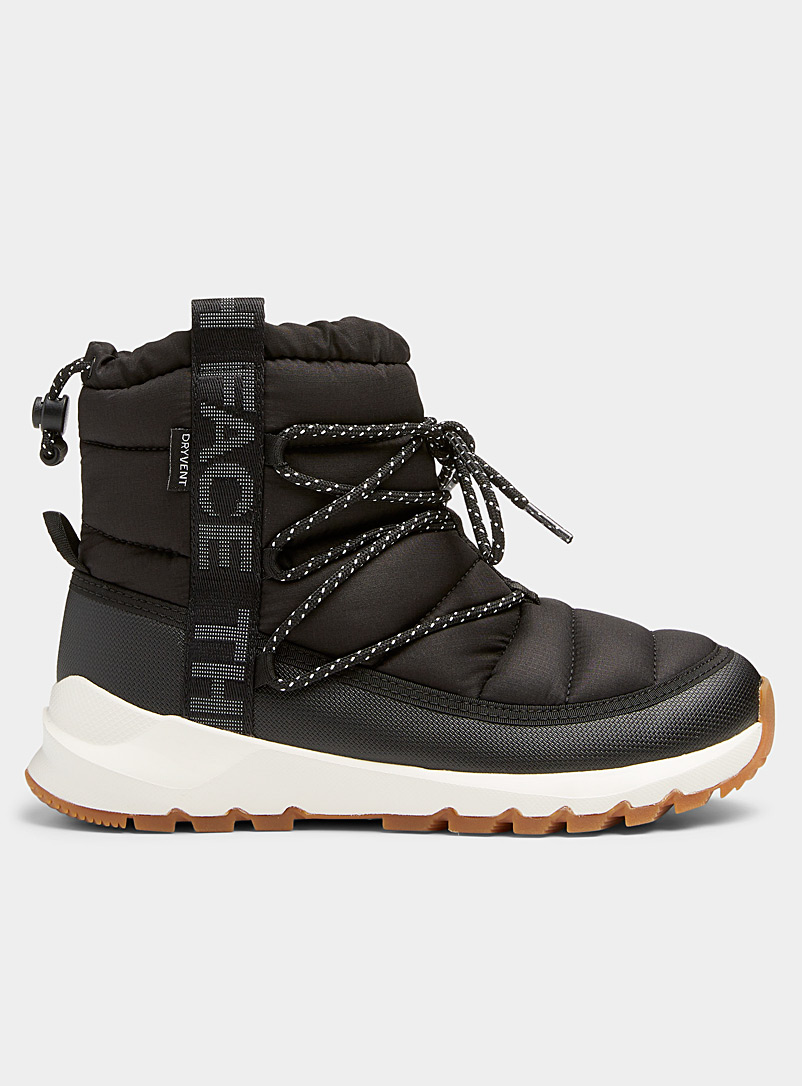 The North Face Black Thermoball quilted winter boots Women for women