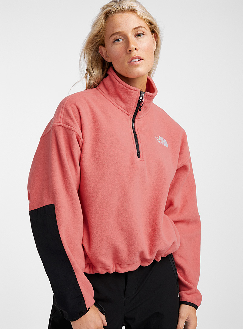 The North Face Pink Kataka half-zip boxy fleece for women