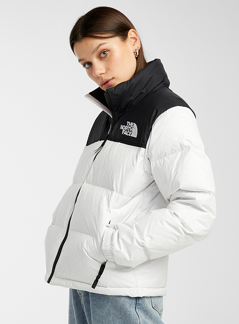The North Face White 1996 Retro Nuptse puffer jacket for women