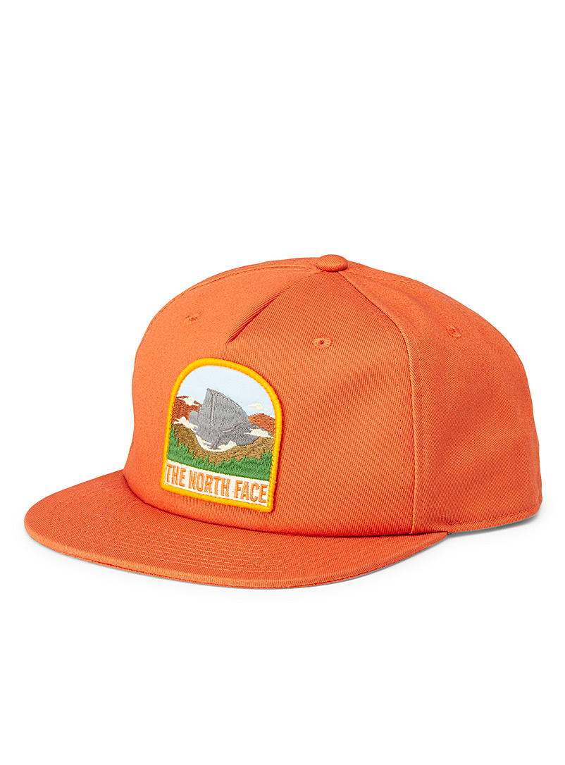 The North Face Dark Orange Half Dome patch cap for men