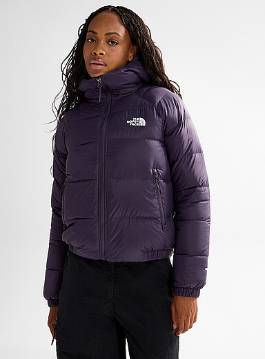 The North Face: Le matelass&eacute; court &agrave; capuche Hydrenalite Raisin - Pourpre fonc&eacute; pour femme