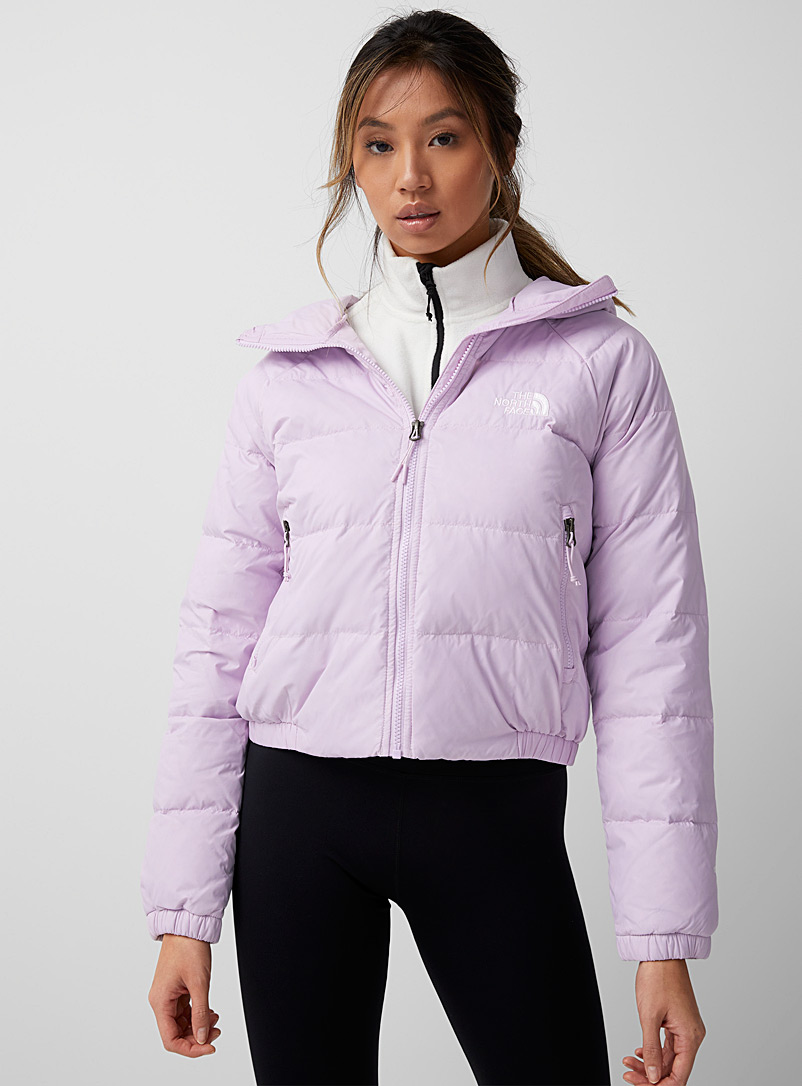 The North Face Lilacs Hydrenalite cropped hooded puffer jacket for women