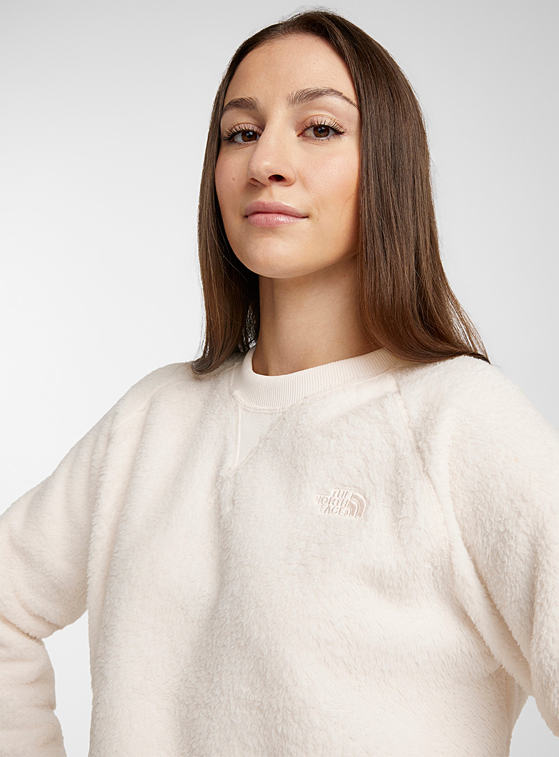 The North Face Sand Dunraven crew-neck plush sweatshirt for women