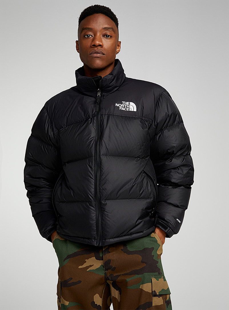 The North Face Black Nuptse retro puffer jacket for men