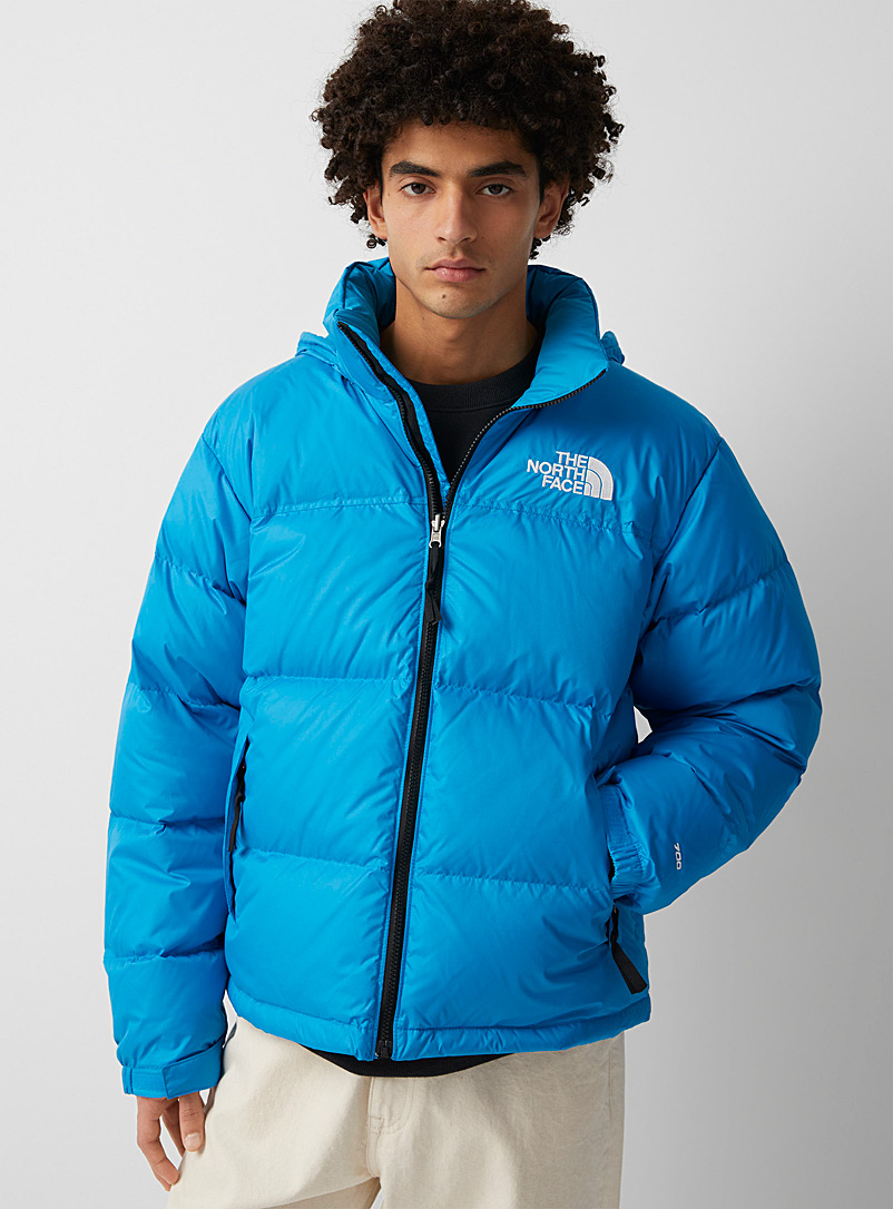 The North Face Baby Blue Nuptse retro puffer jacket for men