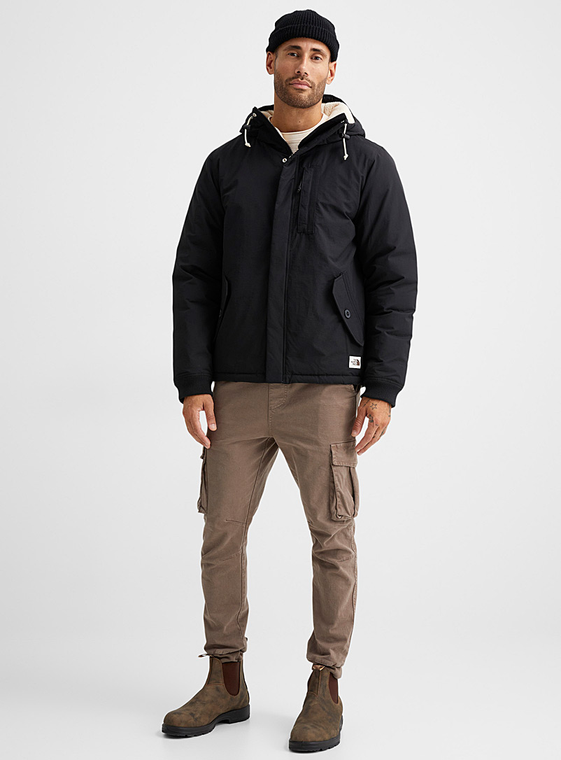 The North Face Black Sherpa-lined hooded Terrain jacket for men