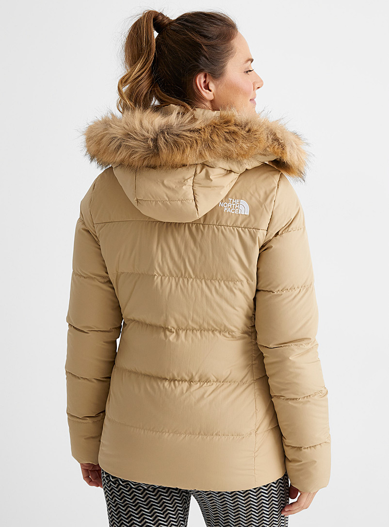 The North Face Sand Gotham coat Fitted style for women